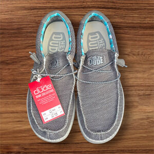 NWT, Hey Dude Wally Sox Shoes Charcoal, Size M 9 & W 11